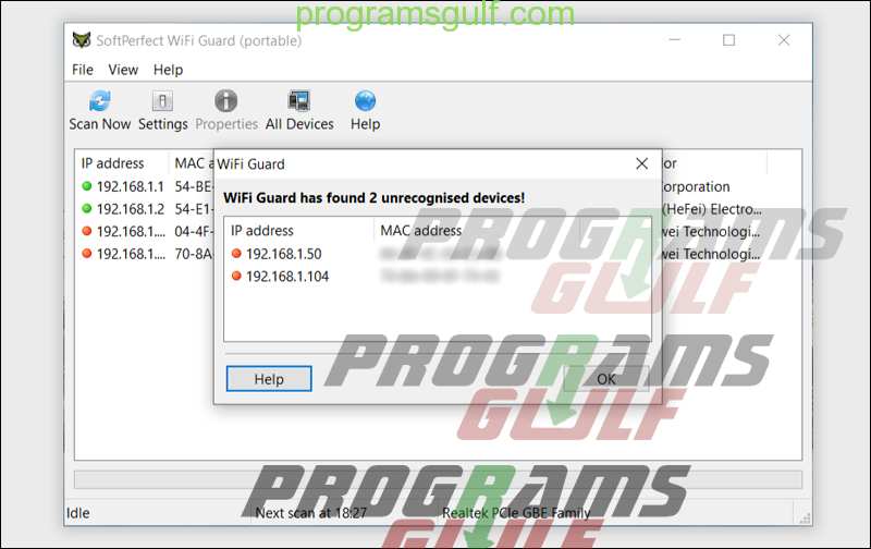 downloading SoftPerfect WiFi Guard 2.2.1